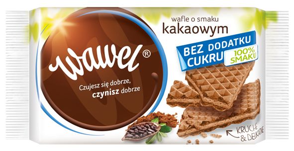 Wafle Kakaowe Wafelek Bez Dodatku Cukru Wawel 110g ERLI Pl