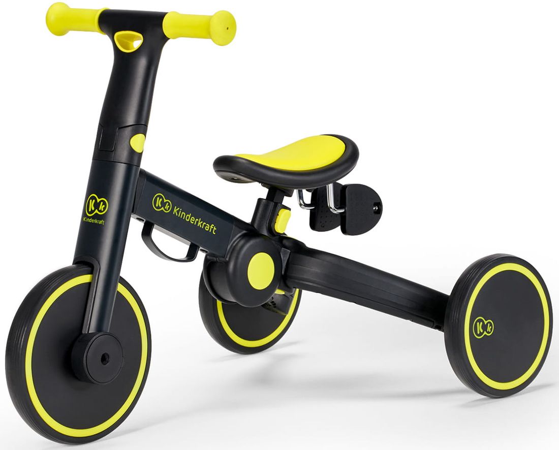 Kinderkraft 4Trike Rowerek trójkołowy 3w1 Black Volt ERLI pl