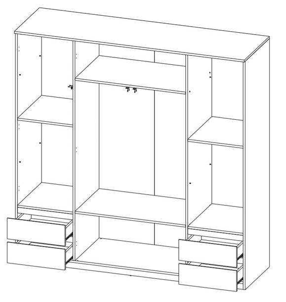 Szafa Benu BU SZ 200 cm różne kolory ERLI pl