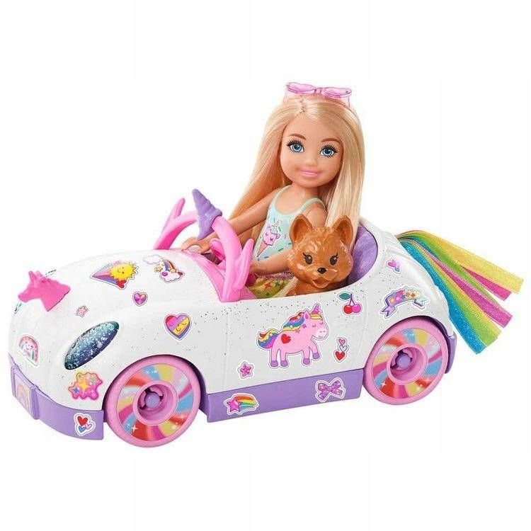 Barbie Lalka Chelsea T Czowy Zestaw Auto Gxt Erli Pl