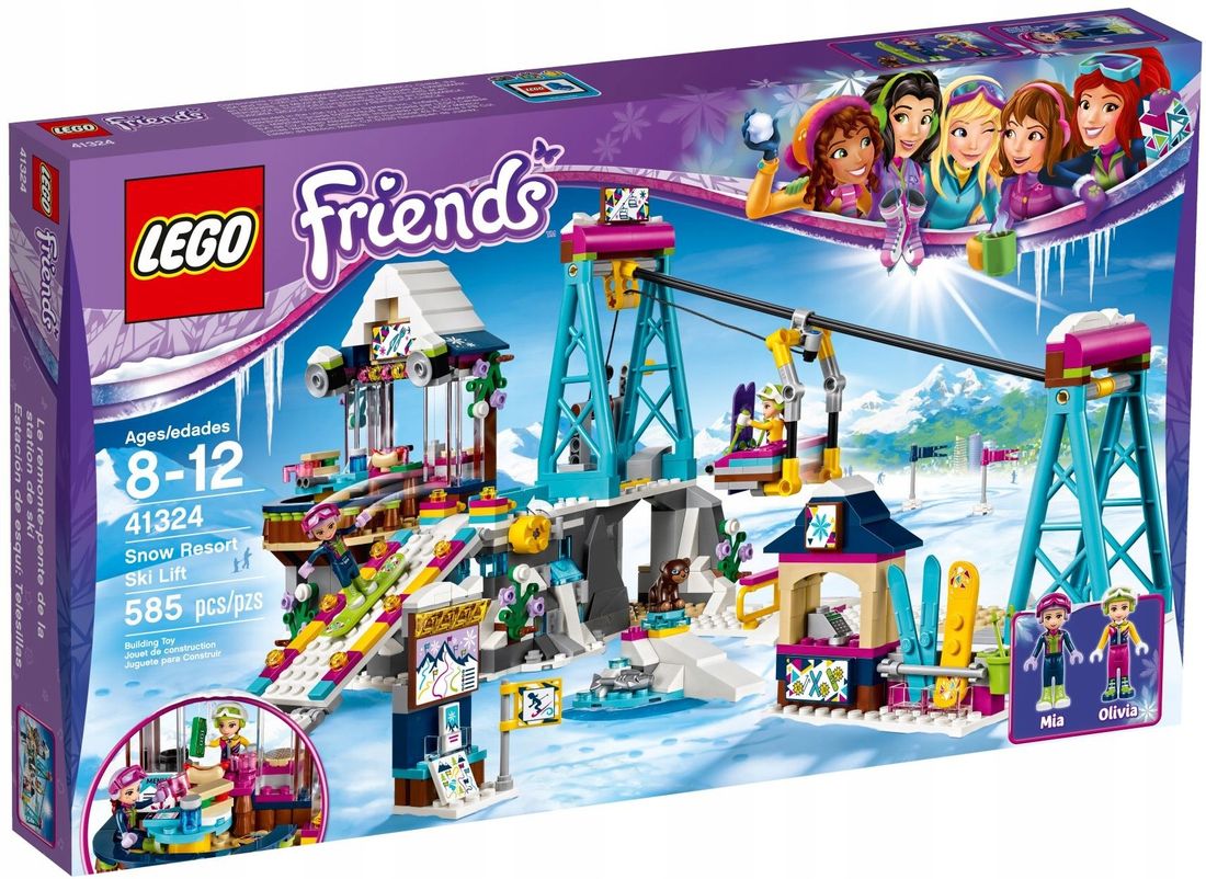 LEGO FRIENDS 41324 KURORT NARCIARSKI WYCIĄG NARTY ERLI pl