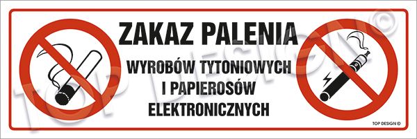 Znak Zakaz Palenia Wyrob W Tytoniowych I Papieros W Elektronicznych