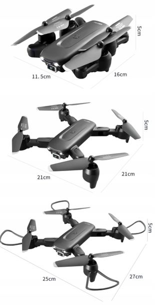 DRON Z KAMERA 4K 4DF6 4DRC V12 60min ZASIEG 500m 123637712 ERLI Pl