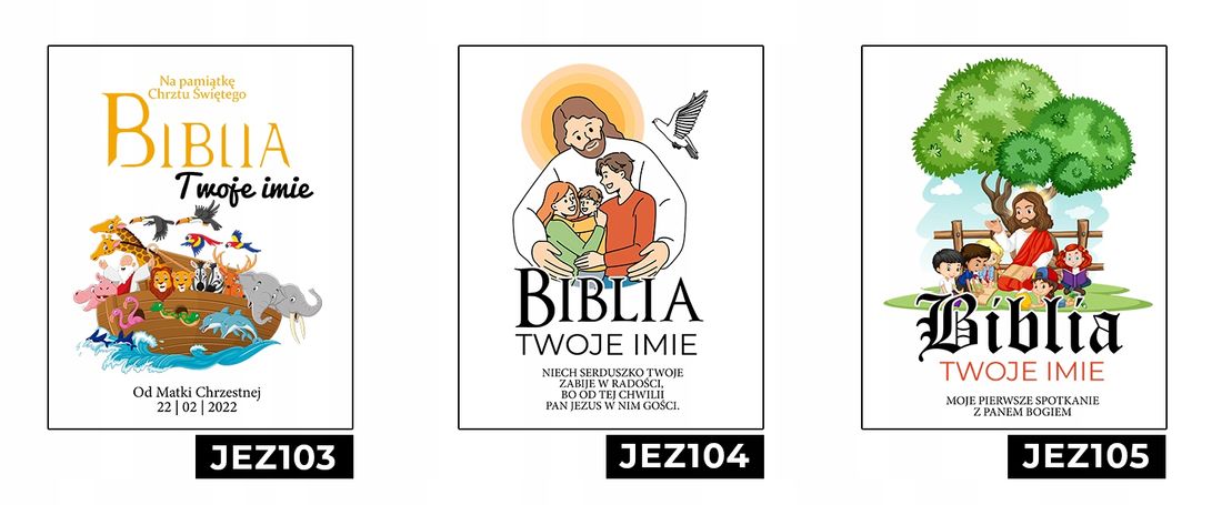 Biblia Dla Dzieci Prezent Na Chrzest Komuni Wzory Erli Pl