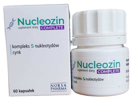 Nucleozin Complete Urydyna Nukleotydy Z Cynkiem 60kaps ERLI Pl