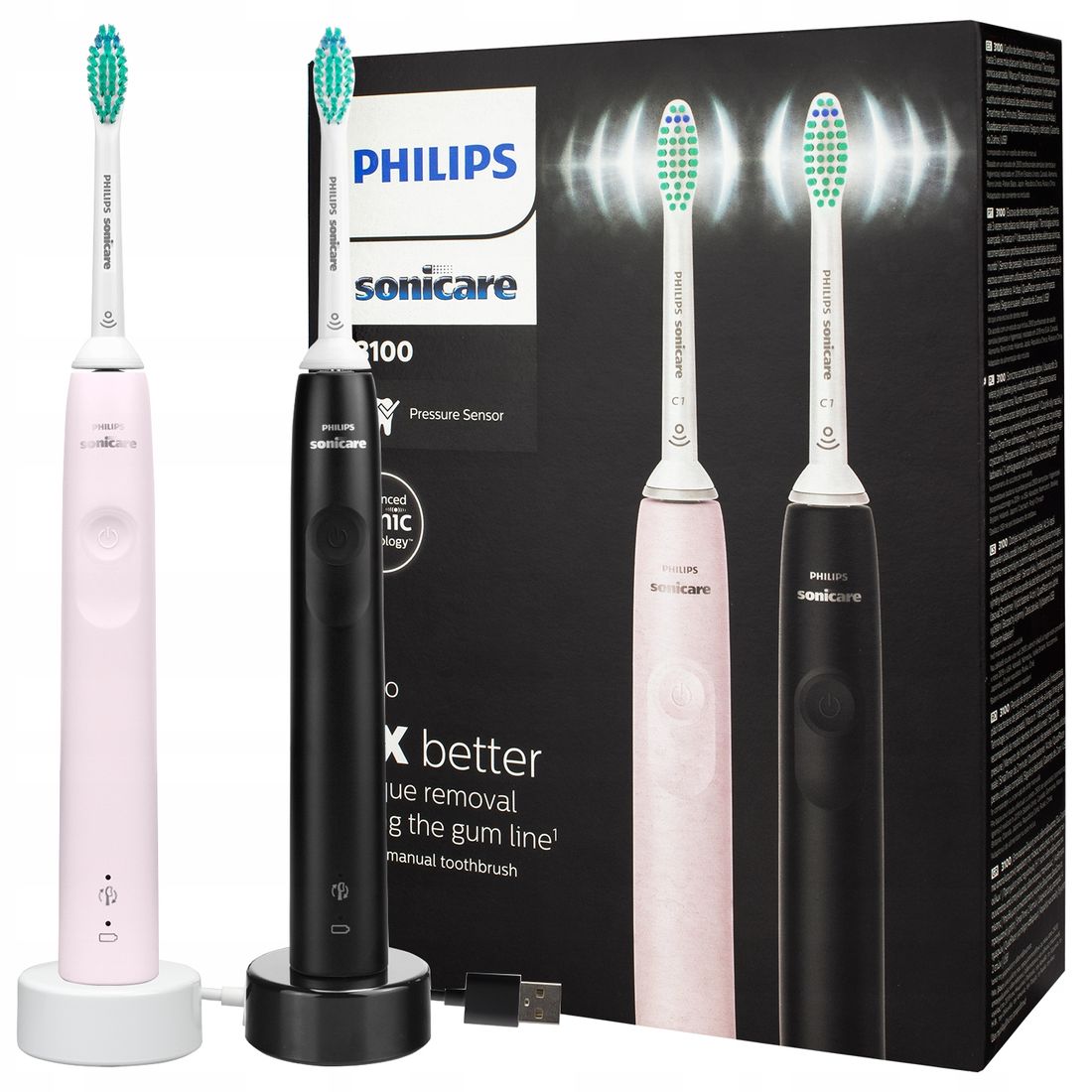 2x SZCZOTECZKA SONICZNA PHILIPS SONICARE HX3675 15 ERLI Pl