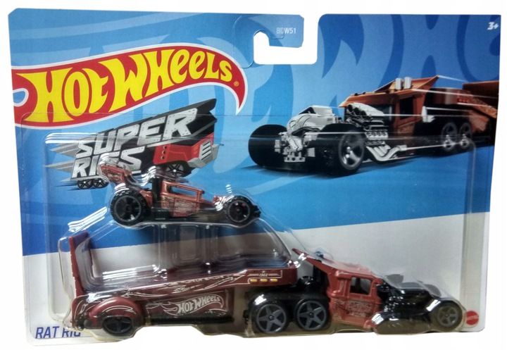HOT WHEELS Ciężarówka Samochód RAT RIG HDT ERLI pl