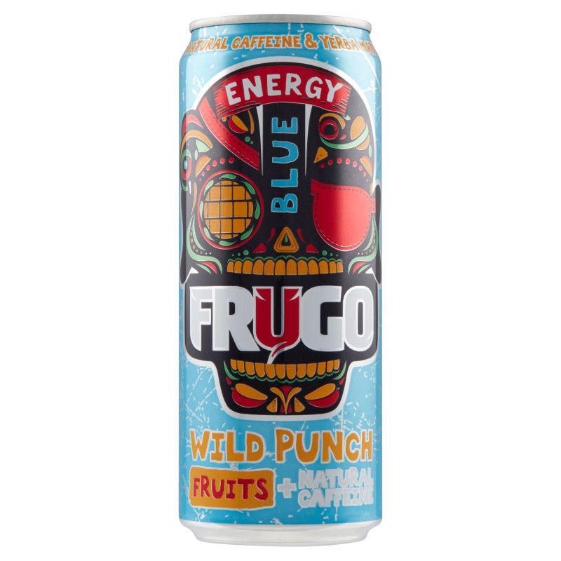 Frugo Wild Punch Blue Energy Gazowany napój energetyzujący 330 ml ERLI pl