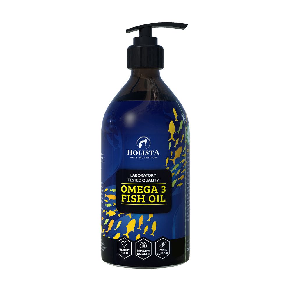 Holista Pets Omega3 Fish Olej z ryb morskich dla psów i kotów 500ml