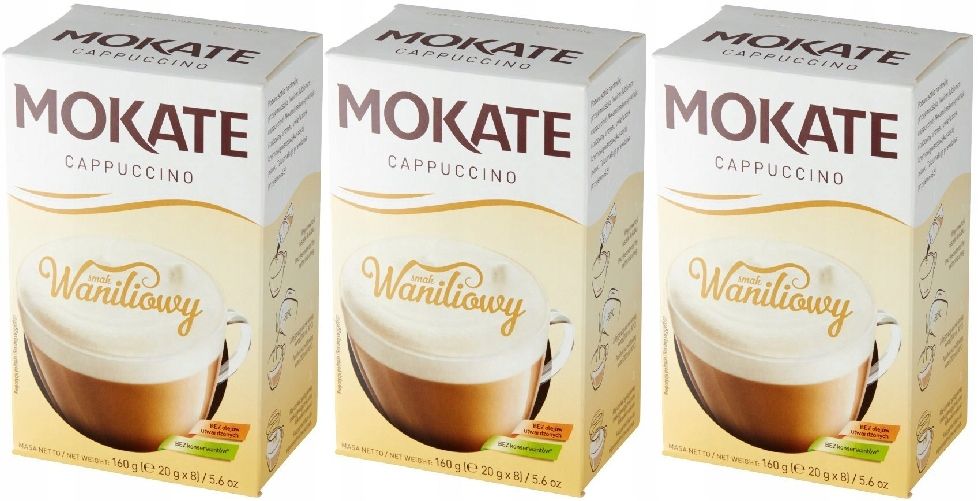 Kawa Rozpuszczalna W Saszetkach Mokate Cappuccino ERLI Pl