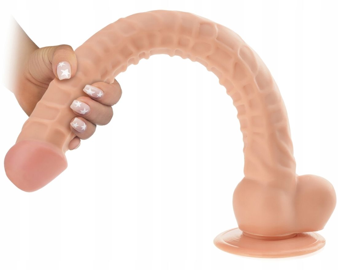 DŁUGIE DILDO 42 cm SZTUCZNY PENIS NA PRZYSSAWCE 164607281 ERLI pl