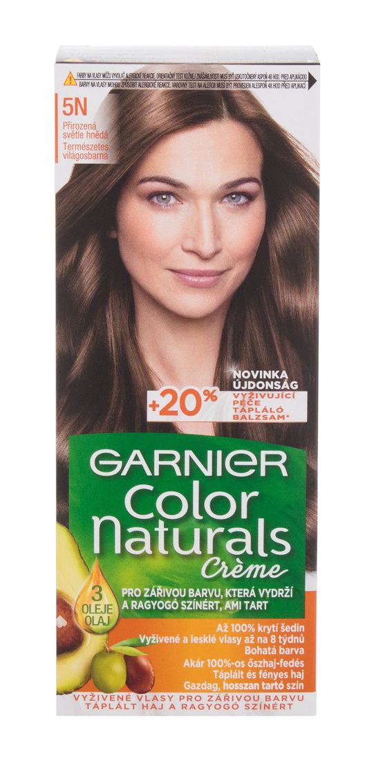 Garnier Color Naturals Créme Farba do włosów 40ml 5N Nude Light Brown