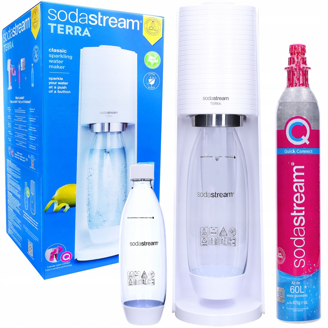 Saturator Sodastream Do Wody Gazowanej Terra Bia Y Erli Pl