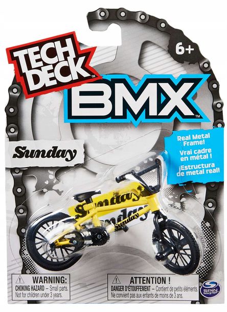 Tech Deck Ma Y Zestaw Fingerbike Bmx Mini Rower Na Palce Kremowy Sunday