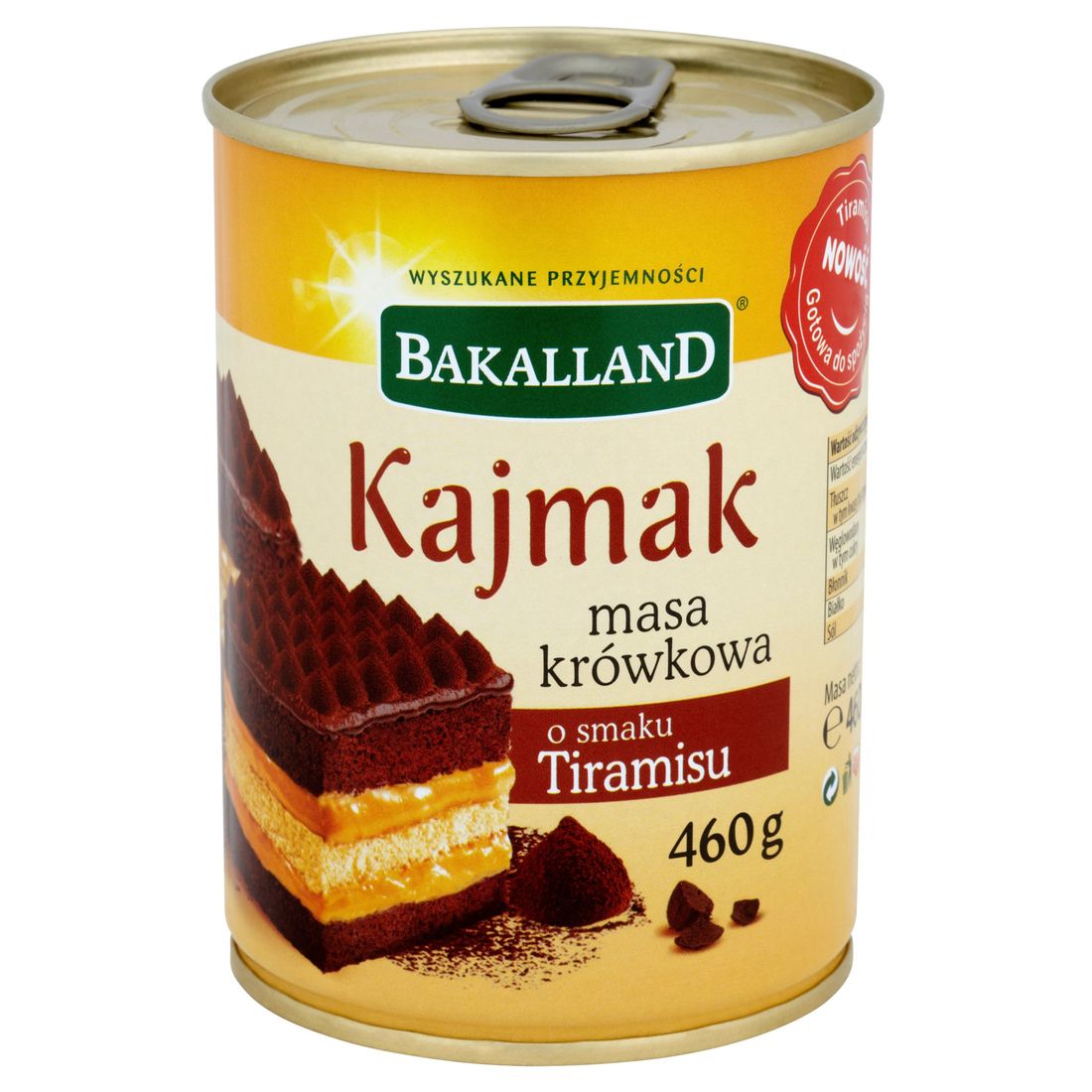 Kajmak masa krówkowa BAKALLAND o smaku tiramisu 460 g ERLI pl