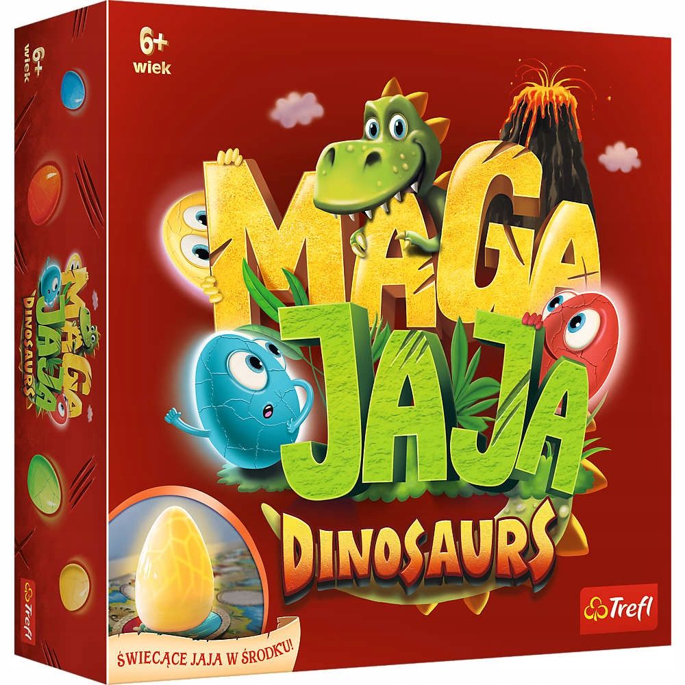 Magajaja Dinozaury Towarzyska Rodzinna Gra Planszowa Magiczne Jajka