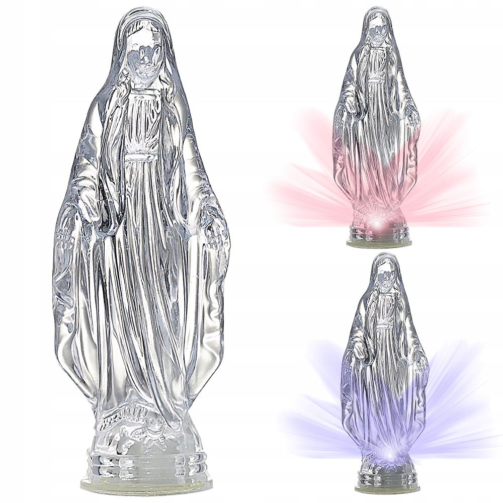 ŚWIECĄCA FIGURKA MARYI MATKI BOSKIEJ 15CM LED RGB ERLI pl