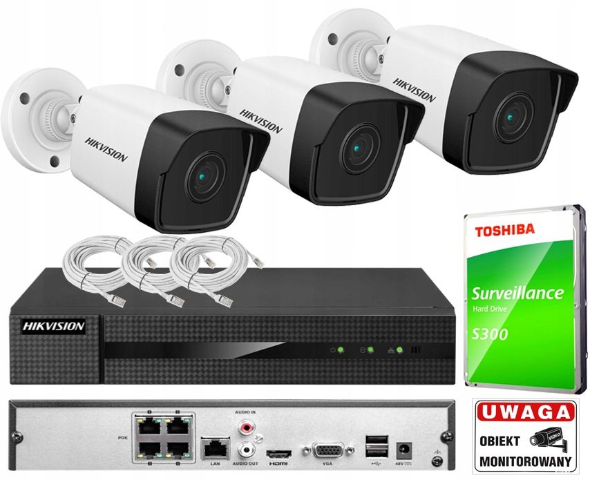 Zestaw Do Monitoringu Hikvision Mp Poe Zewn Trzny Erli Pl