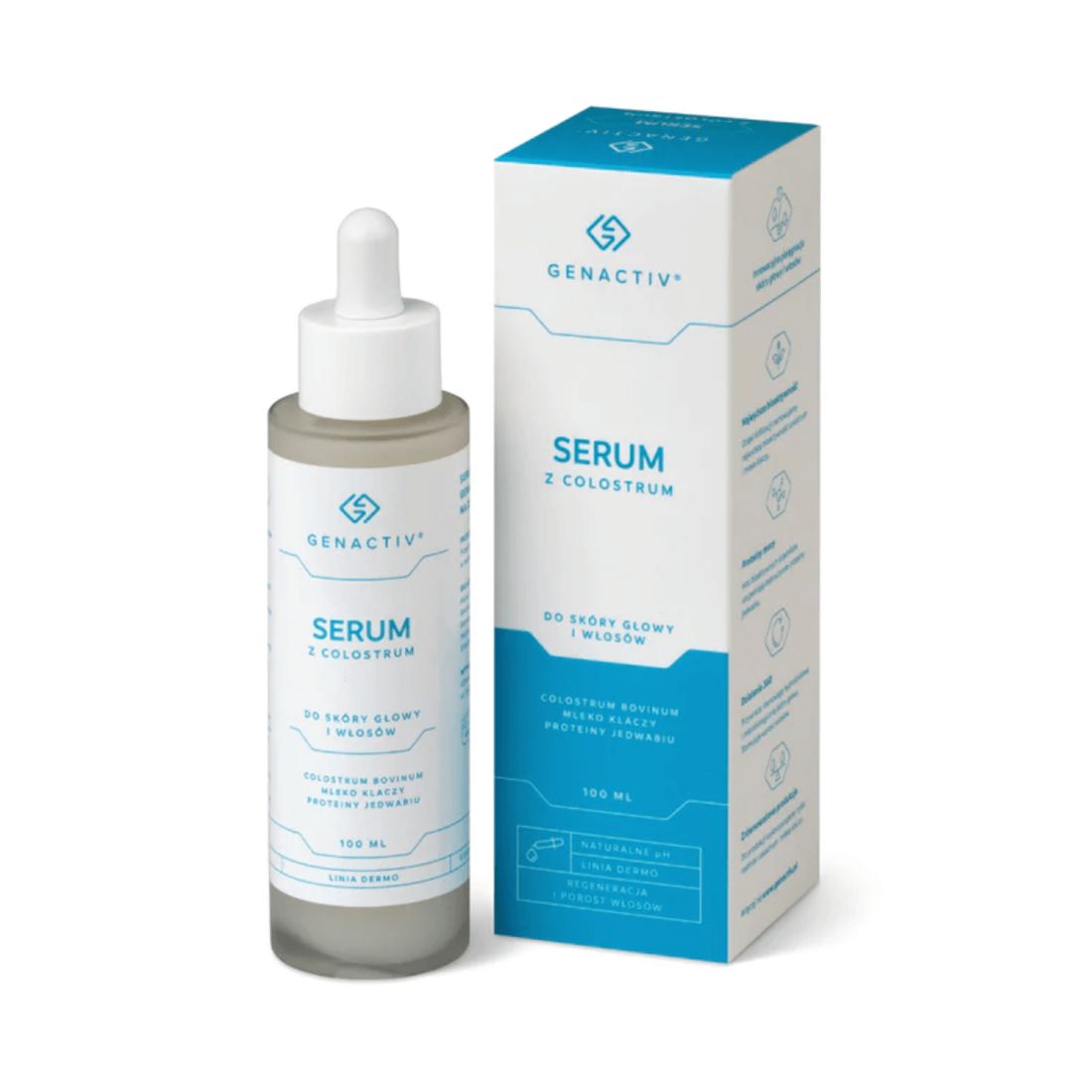 Colosregen Serum na POROST WŁOSÓW 100 ml GENACTIV ERLI pl