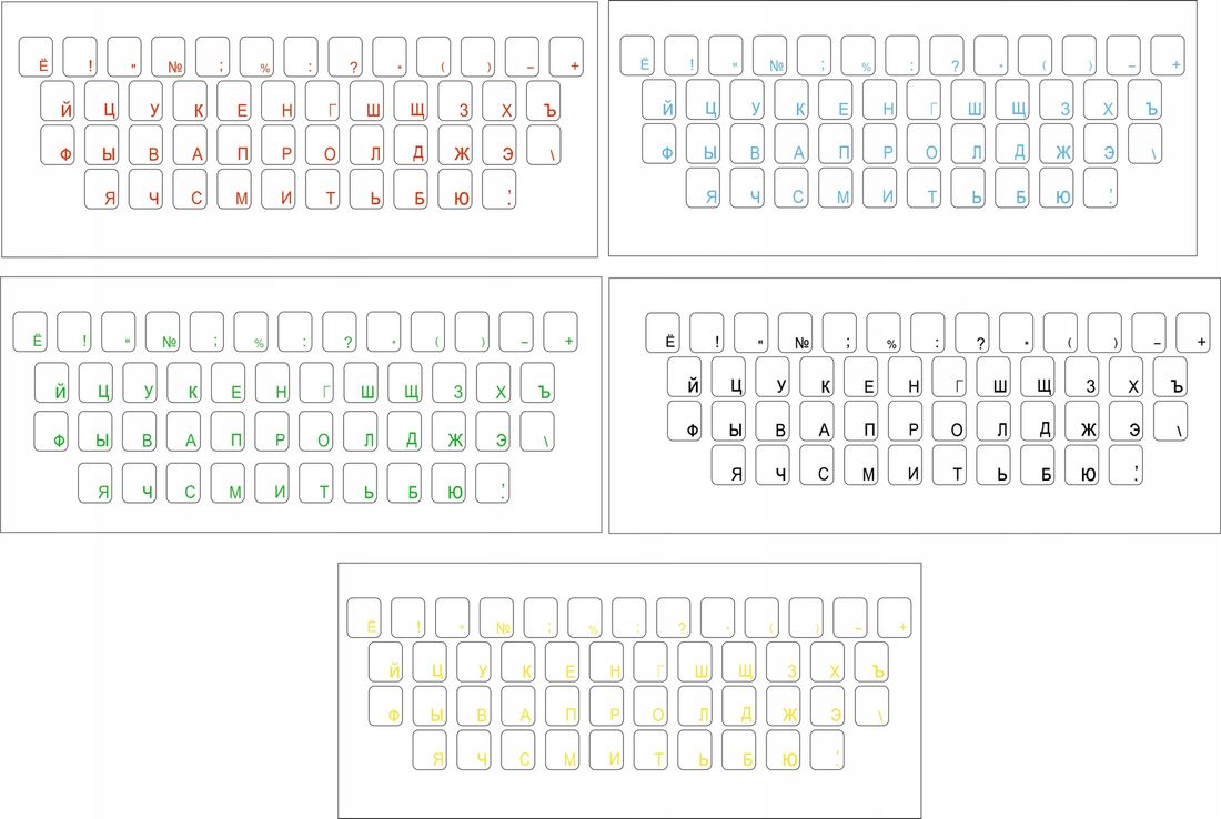 Cyrylica Przezroczyste Naklejki Na Klawiatur X Erli Pl