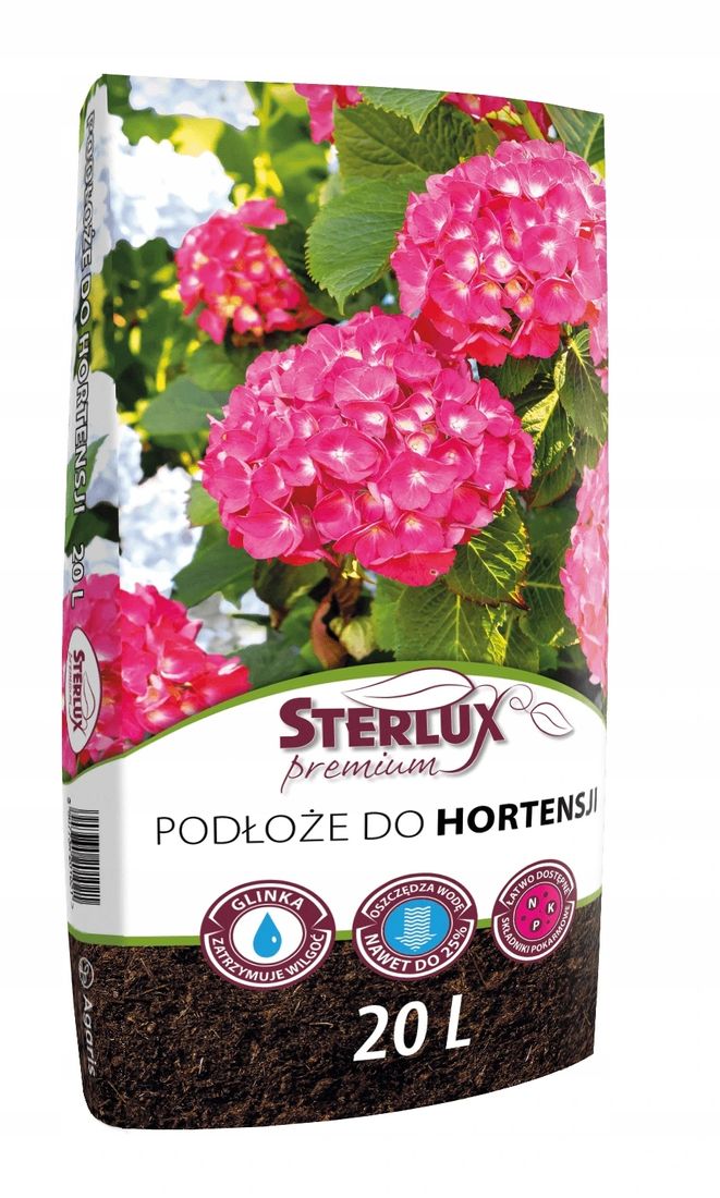 STERLUX PREMIUM Ziemia Podłoże do Hortensji 20l ERLI pl