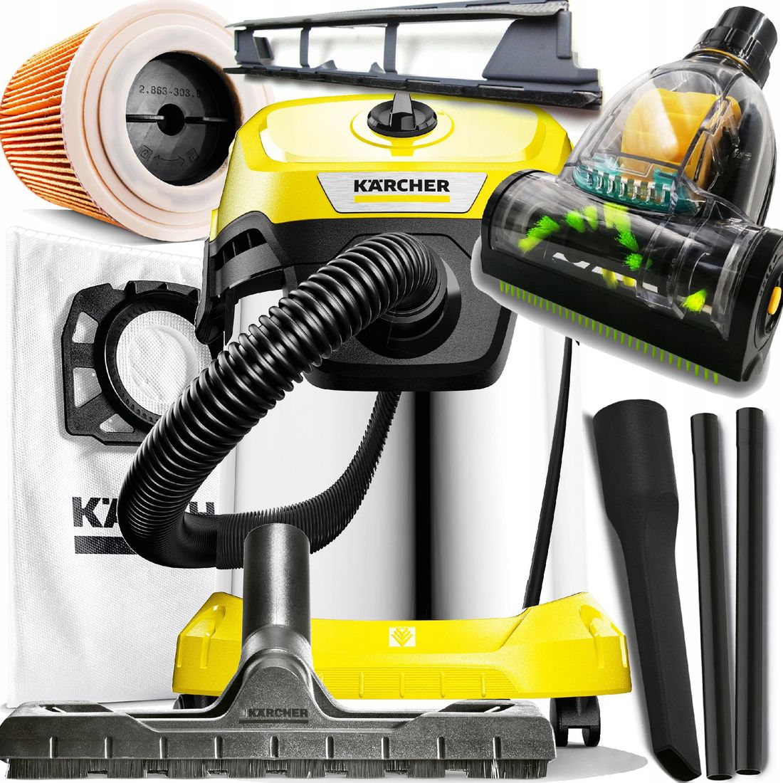 KARCHER WD 3 PREMIUM ODKURZACZ PRZEMYSŁOWY TURBO ERLI pl