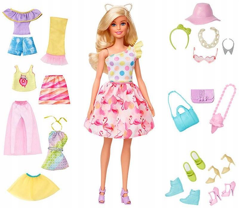 BARBIE FASHION COMBO ZESTAW MODOWY LALKA UBRANIA ERLI Pl