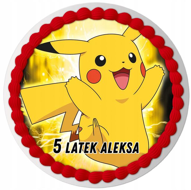 Zestaw Op Atek Na Tort Postacie Pikachu Szt Y Erli Pl