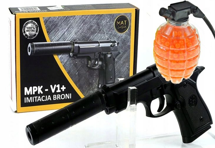 Karabin Pistolet Metalowy T Umnik Granat Kulki Erli Pl