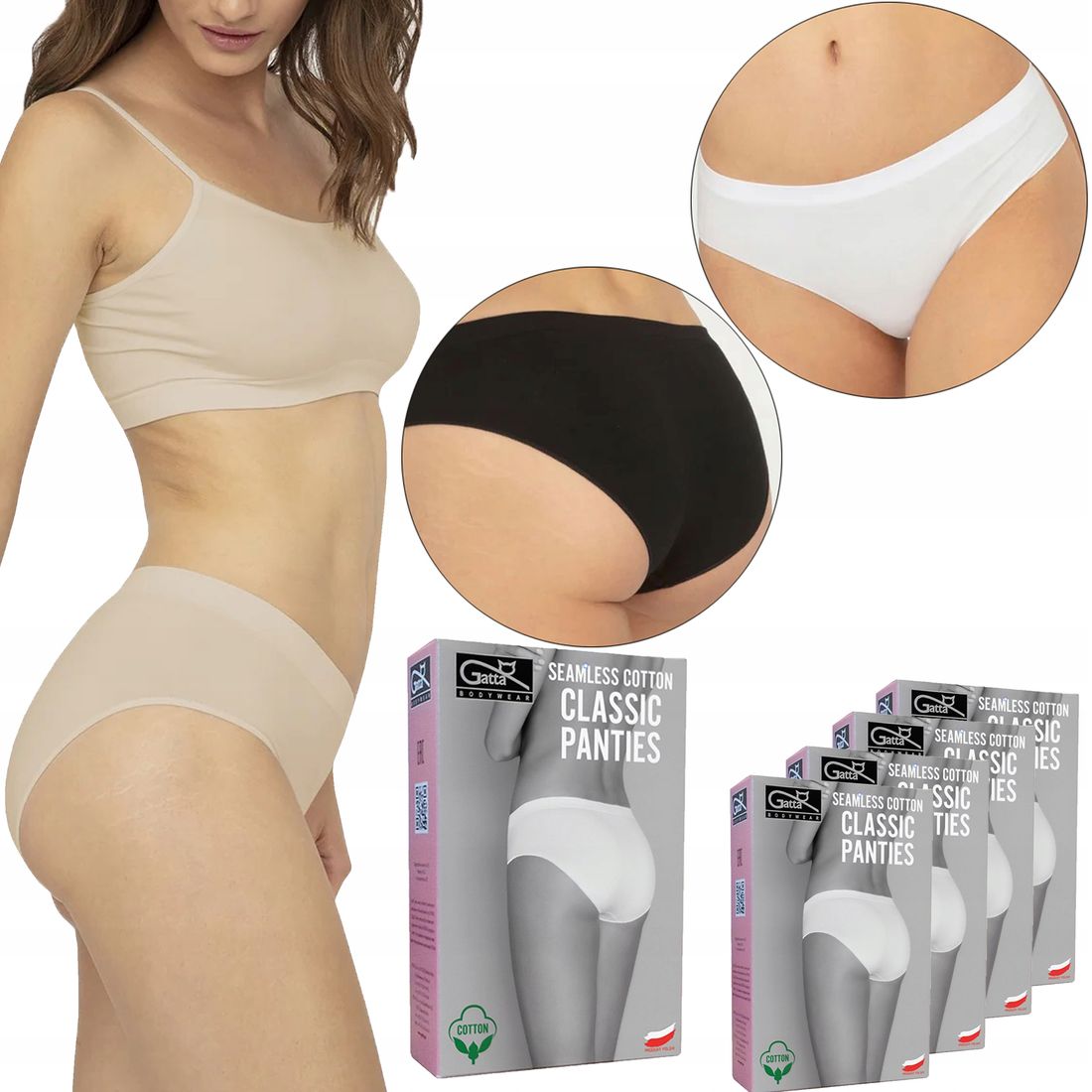 Gatta Classic Panties Majtki Bezszwowe Pak M Erli Pl