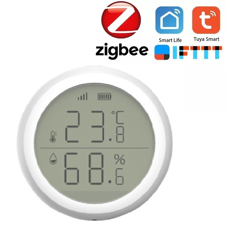 Czujnik Temperatury I Wilgotno Ci Z Lcd Zigbee Tuya Erli Pl