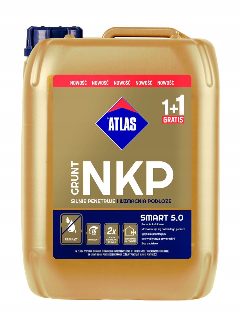 ATLAS GRUNT NKP 5kg 5kg GRATIS 10kg ŻELOWY ERLI pl