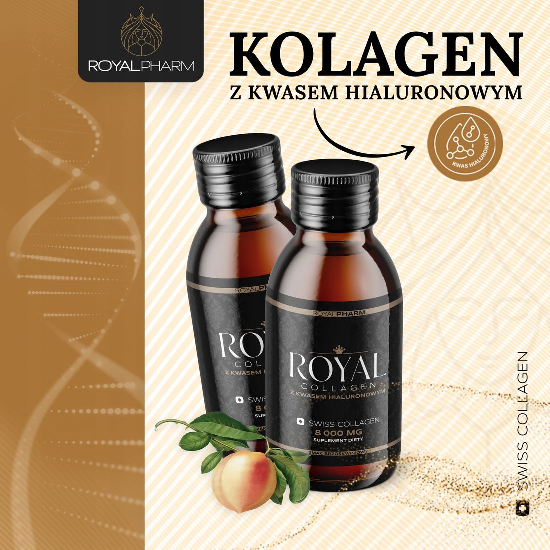 KOLAGEN KWAS HIALURONOWY Collagen Do Picia X16 ERLI Pl