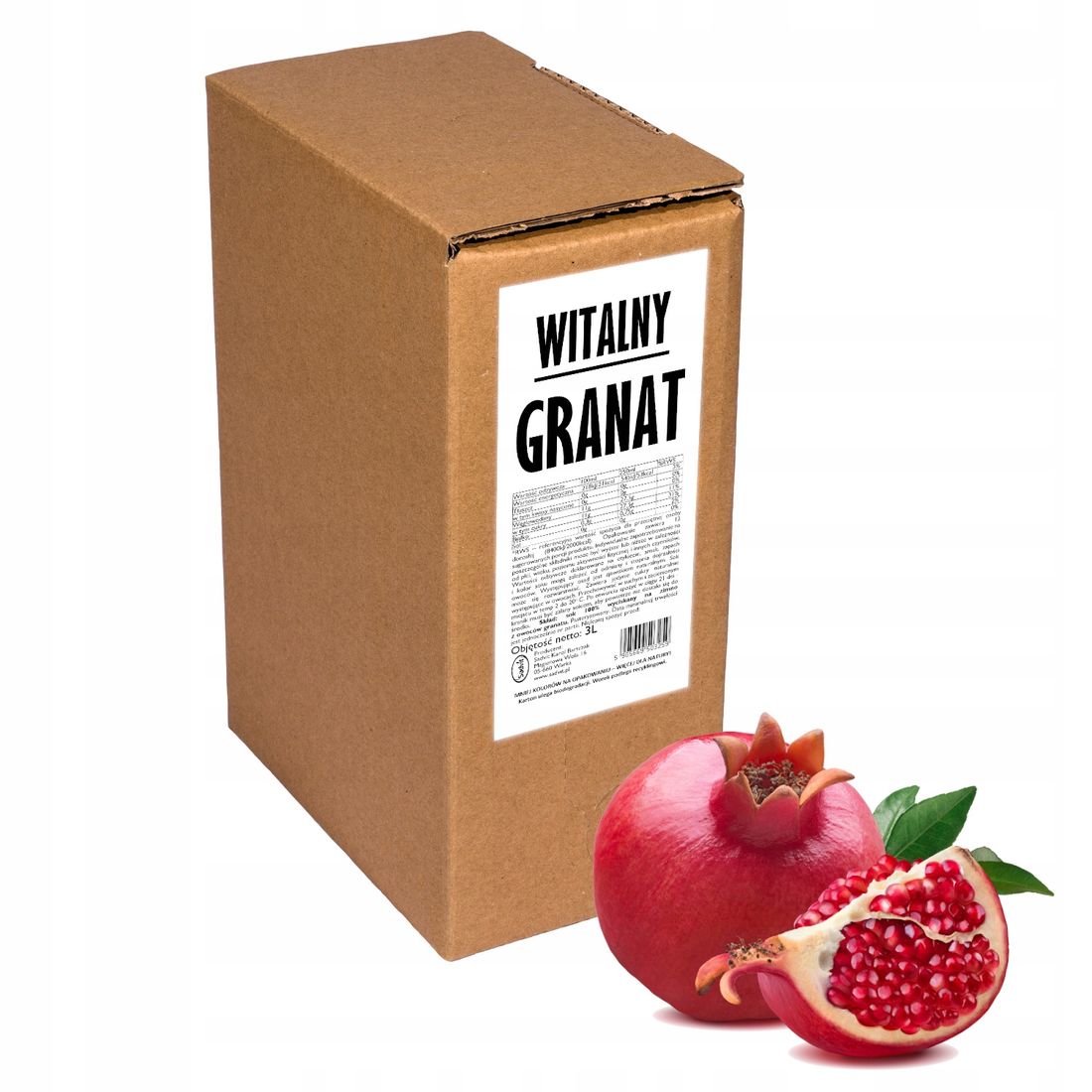 sok z granatu granat 100 naturalny tłoczony 3L ERLI pl