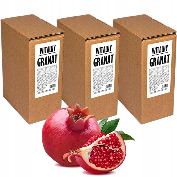 Sok Z Granatu Granat 100 Naturalny Bez Cukru 3x3L ERLI Pl