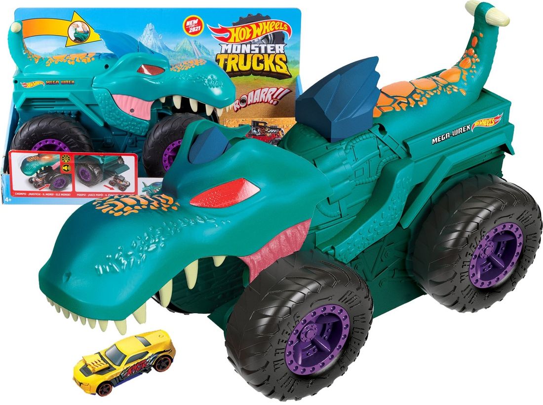 Hot Wheels Monster Trucks Po Eracz Aut Wrex Gyl Erli Pl