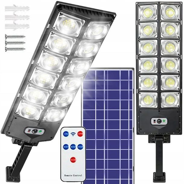 LAMPA SOLARNA ULICZNA LATARNIA LED 1200W PILOT ERLI Pl