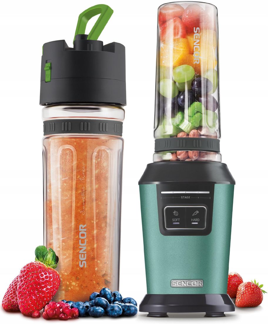 SENCOR BLENDER KIELICHOWY DO SMOOTHIE 800 W BŁĘKITNY ERLI pl