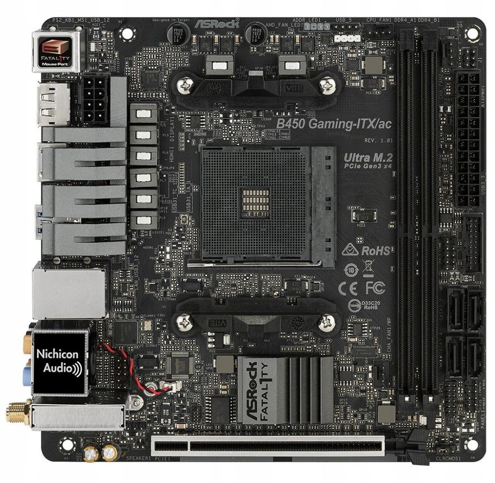 Płyta główna ASROCK B450 Gaming ITX AC Socket AM4 ERLI pl