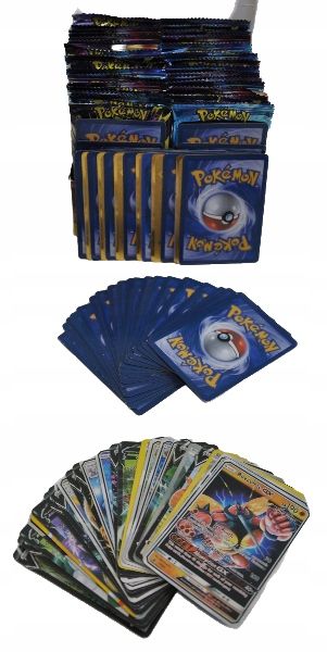 KARTY POKEMON ZESTAW KOLEKCJONERSKI 100 SZTUK ERLI Pl