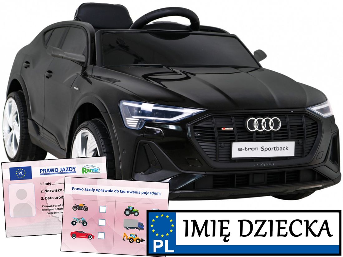 Samoch D Na Akumulator Audi Rs E Tron Sportback Autko Dla Dzieci Erli Pl