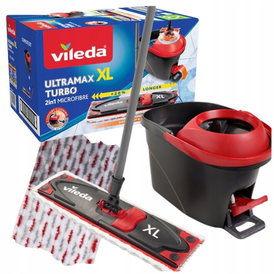 Vileda Zestaw Ultramat Xl Turbo Mop Obrotowy Erli Pl