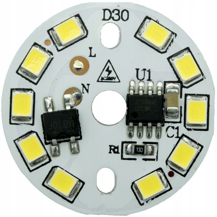 Modu Led Smd W Bia Y Ciep Y Lub Zimny Mm Pcb Bezpo Rednio Pod V