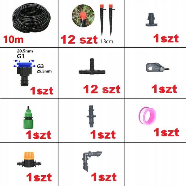 ZESTAW NAWADNIANIA KROPELKOWEGO SYSTEM NAWADNIANIA ERLI Pl