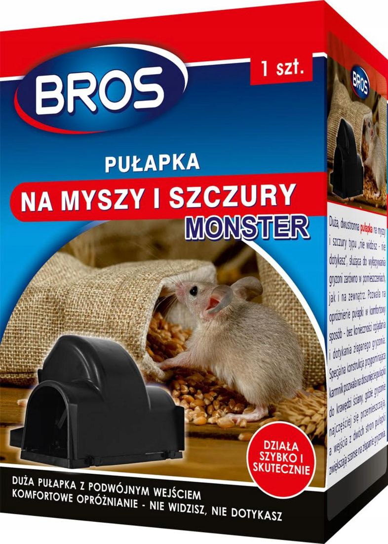 BROS PUŁAPKA NA MYSZY I SZCZURY MONSTER ERLI pl