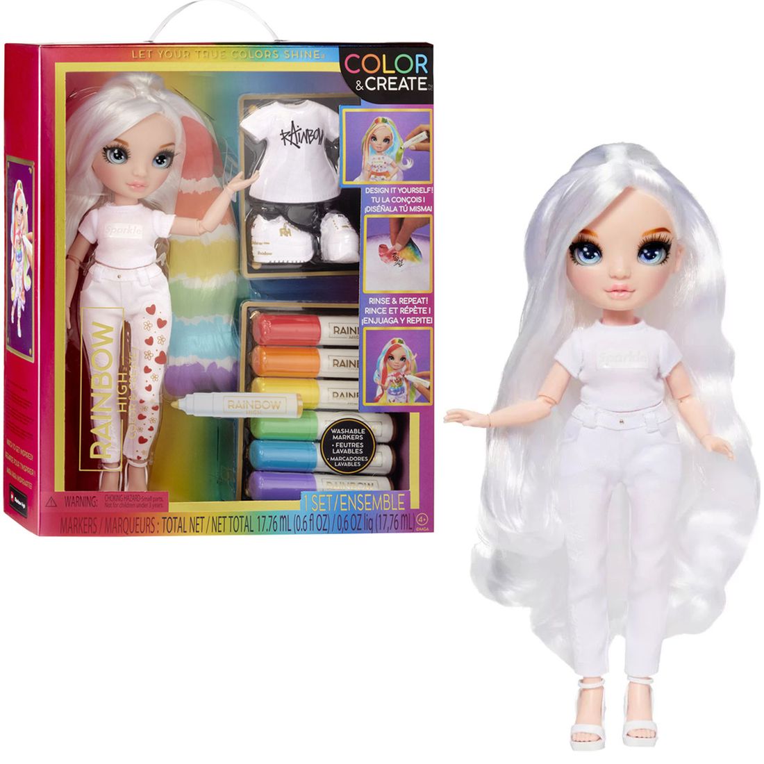 Lalka Rainbow High Color Create Fashion DIY Niebieskie Oczy Mga