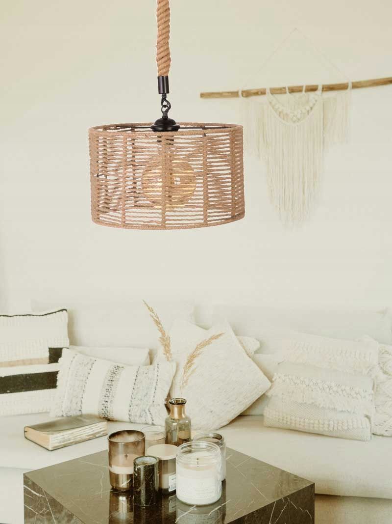 Lampa Wisz Ca Jutowa Walec Boho Cm Erli Pl