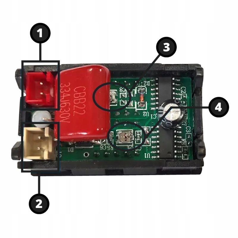 AMPEROMIERZ WOLTOMIERZ PANELOWY 10A 500V MIERNIK PRĄDU ZMIENNEGO AC LCD