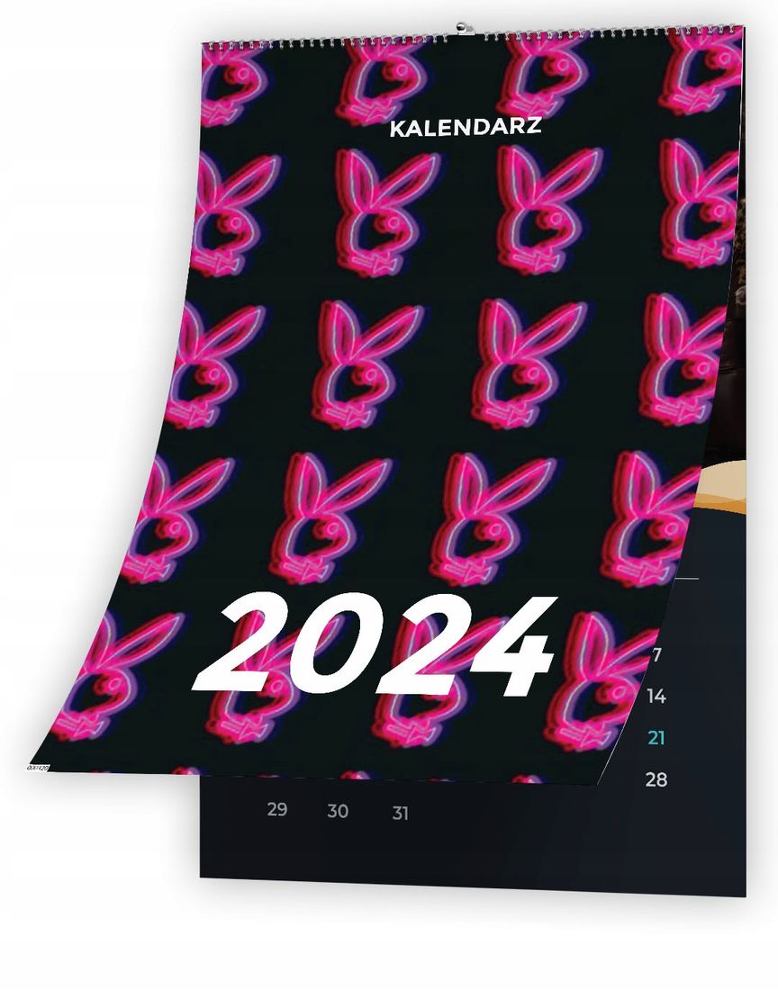 KALENDARZ ŚCIENNY 2024 PLAYBOY A4 13 STRON 157921999 ERLI pl