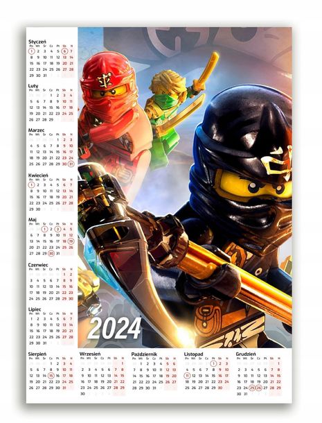 Kalendarz Plakatowy A Pdm Lego Ninjago Erli Pl